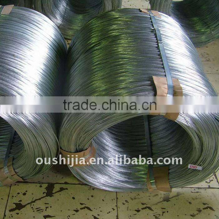 Oushijia low price 12.5 gauge galvanized wire (factory)