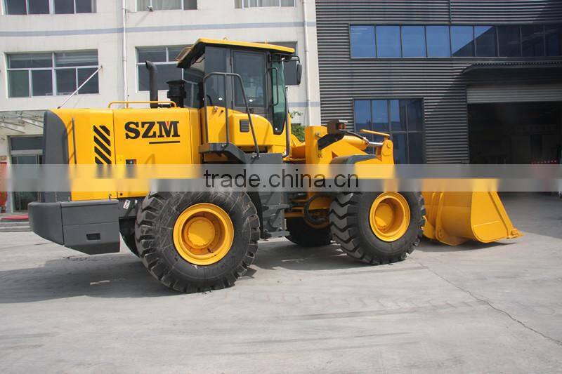 Shanghai Bauma fair popular SZM936 articulatedl wheel loader for sale with Rops/fops