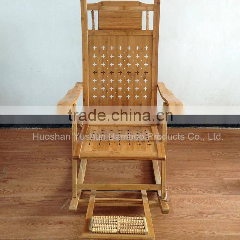 High quality foldable bamboo rocking chair