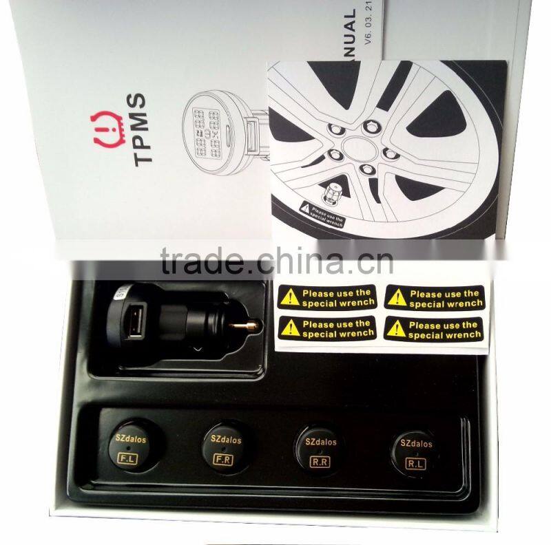 Multifunction CE Certification TPMS Car Digital Wireless Tire Pressure Gauge Emergency tool