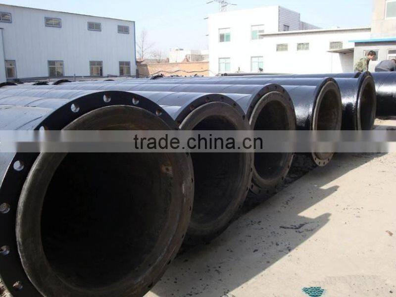 Steel rubber composite pipe for mining
