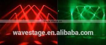 WLED 1-13 New 8 pcs 4 IN 1 RGBW (WHITE) 10W led beam disco spider moving head light