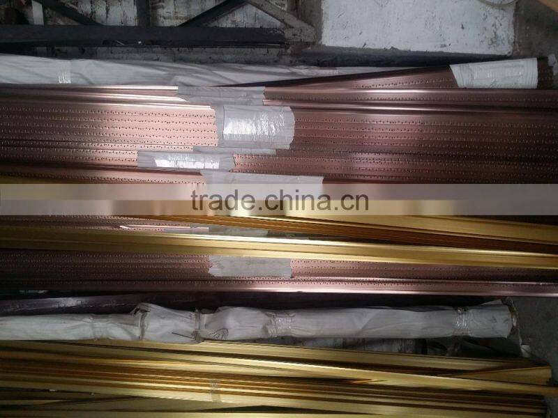 aluminum punched anodizing step nosing/laminate stair treads/laminate flooring stair step