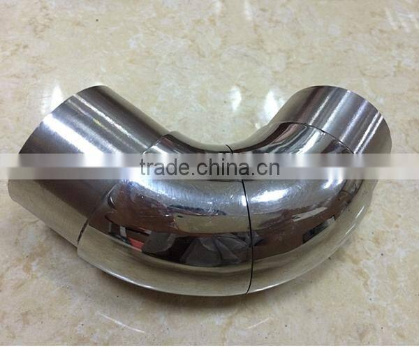 high quality wooden color aluminium handrail fitting for outdoor step