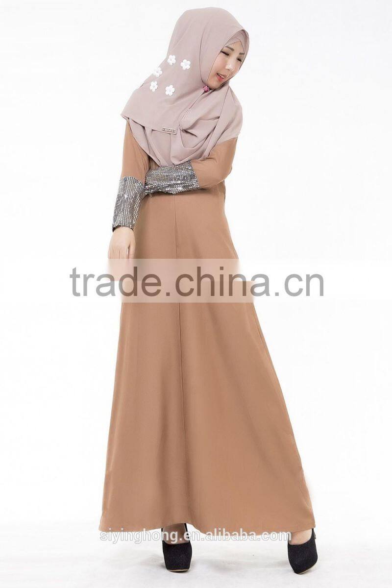 2016 new fashion turkish Islamic Clothing Wholesale Muslim Dress Abaya