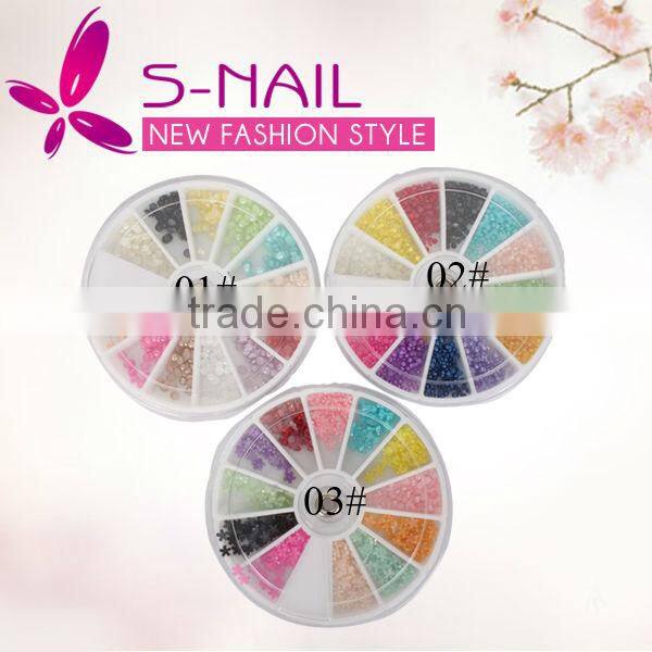 Hot sell fancy nail art pearl steering wheel