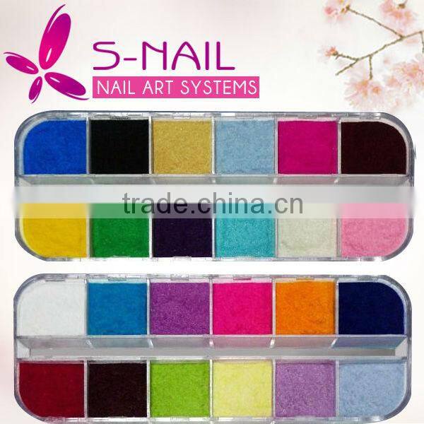 Nail art Velvet powder, flocking powder, 32 popular Colors