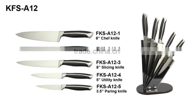 High Quality Clasic POM Forged Handle Style Stainless Steel Kitchen Knife Set