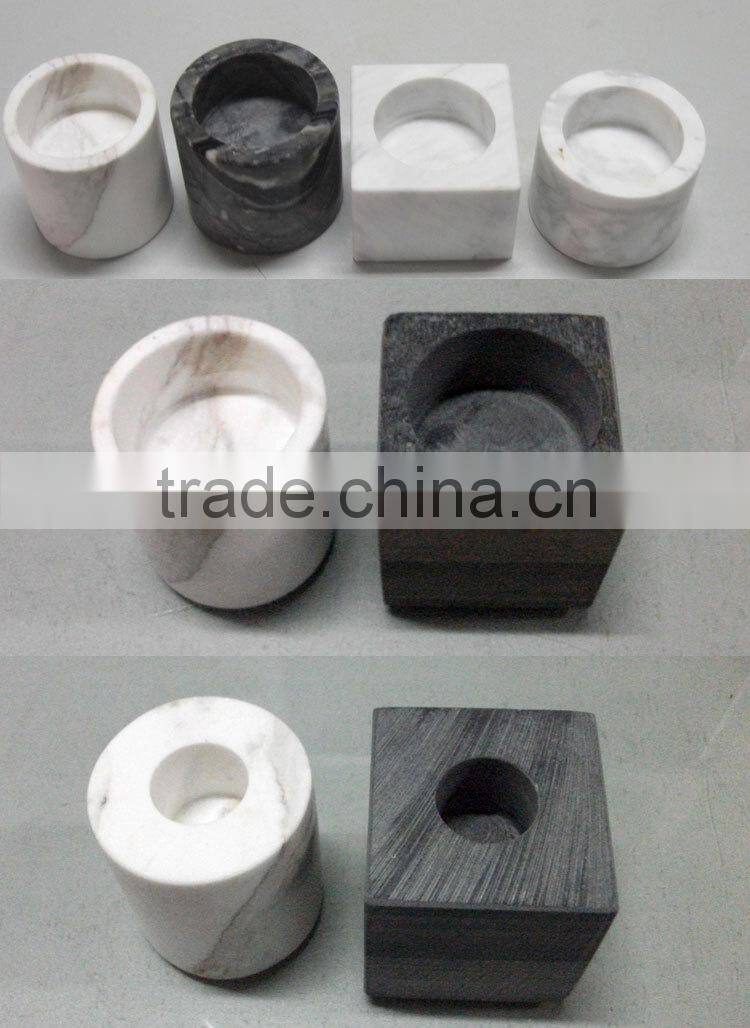 Natural Marble Stone cheap votive candle holders floor candle holders