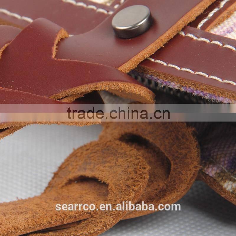 Wholesale alibaba super canvas shopping bag beach tote bag with leather trim and leather handle