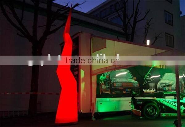 factory outlet 3m color changing inflatable lightning model/ led tube cone for decoration