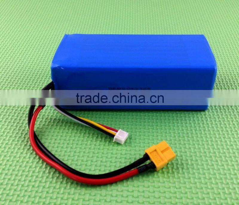 GEB8043125 14.8V12ah high capacity li polymer battery pack
