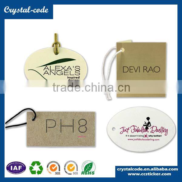 Brand tag hang tag for jeans tags for clothing
