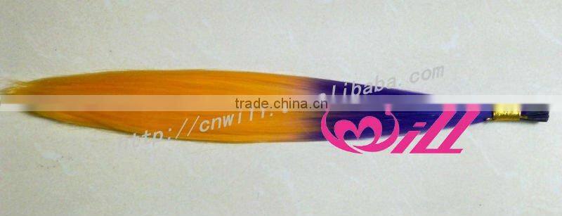 pretty two tone hair extension rainbow hair extension