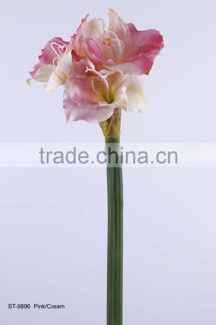88 cm PVC Real Touch Tiger Lily Spray Artificial Flower