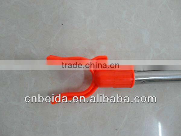 Telescopic Clothes Fork Stainless Steel Metal Handle Plastic Fork Plastic Clothes Hanger