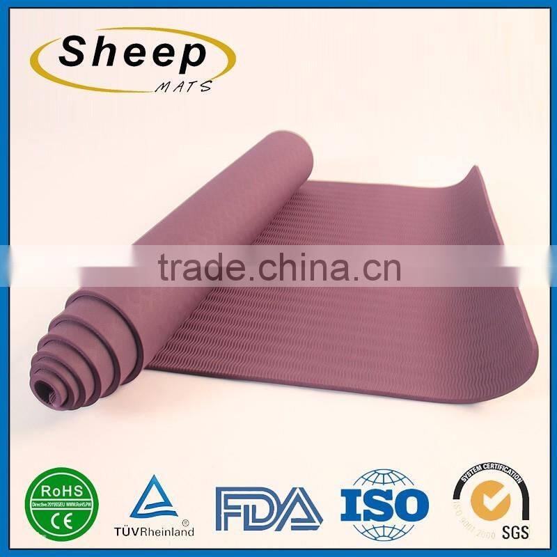 Sales promotion fitness anti-slip eco-friendly tpe yoga mat recycled