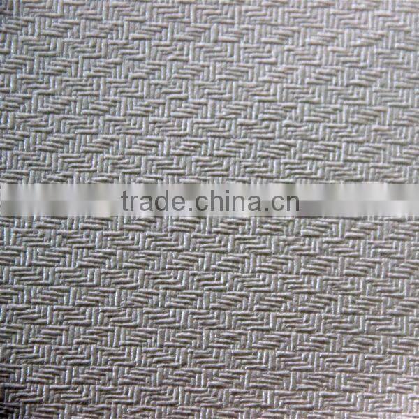 Semi PU leather for furniture textile material usage with silver color