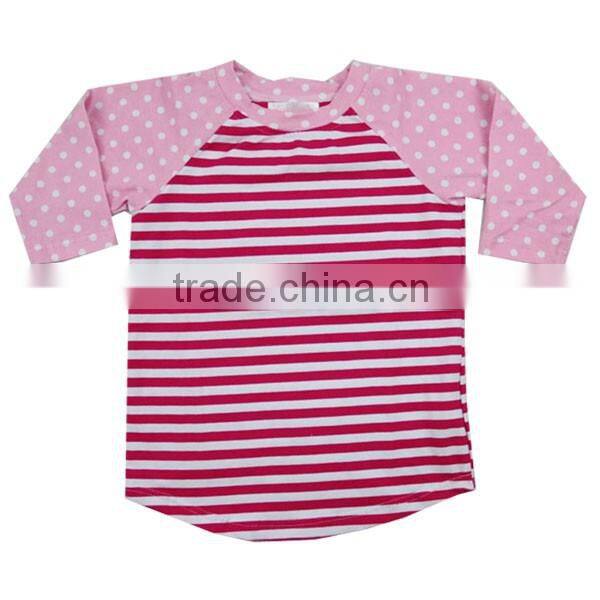 2016 Kaiyo wholesale knit shirt High quality icing shirt , cotton sew sassy icing shirt raglan shirt print stripe raglan shirt