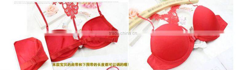2015 Sexy Women Underwear Bras Set Front Closure Lace Women Bra Free Shipping