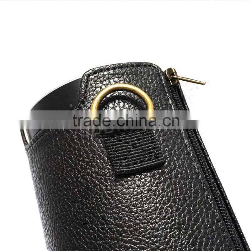 Bluetooth Speaker Carrying Case for Amazon Echo, Premium Vegan PU Leather Protective Cover for Amazon Echo with Holding Strap