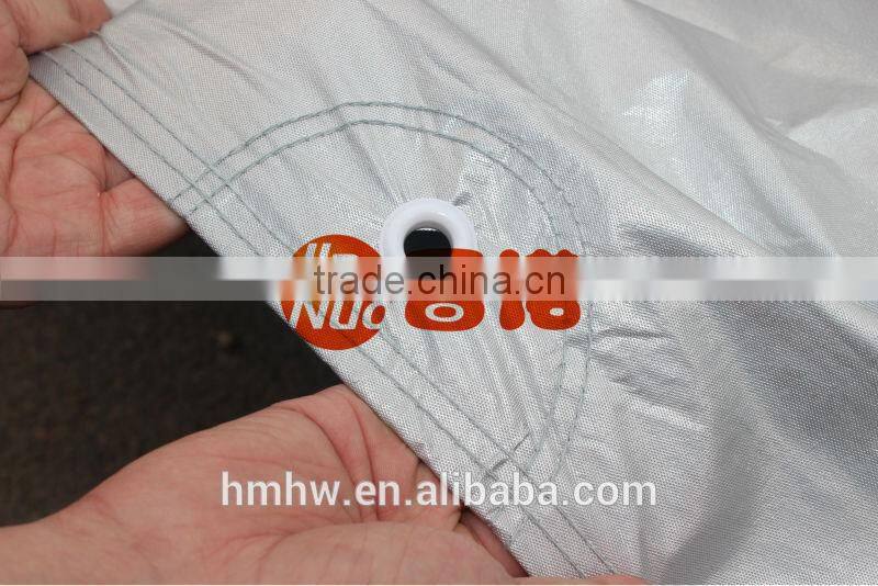 Silver Coated Aluminum Windproof Anti Dust Car cover