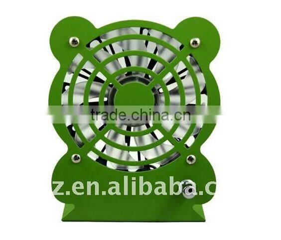 kongfu panda 5v dc usb power metal frame small portable usb fan