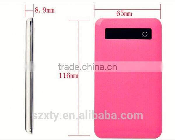 Digital display portable mobile phone charger 15000mah and good quality LED power bank with dual usb output