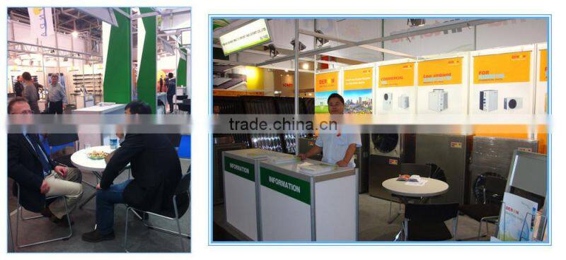 Deron air to water heat pump water heater, R410a or R417A, with electric heating element