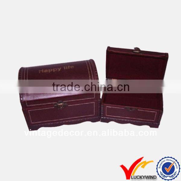 Shabby chic well-design wood box set 3 legs