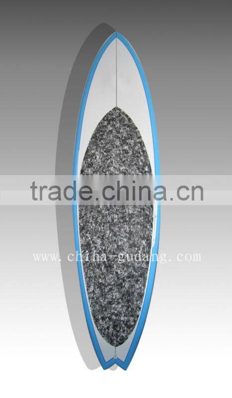 blue stylish supboard fiberglass stand up paddle board EPS sup board surfboard