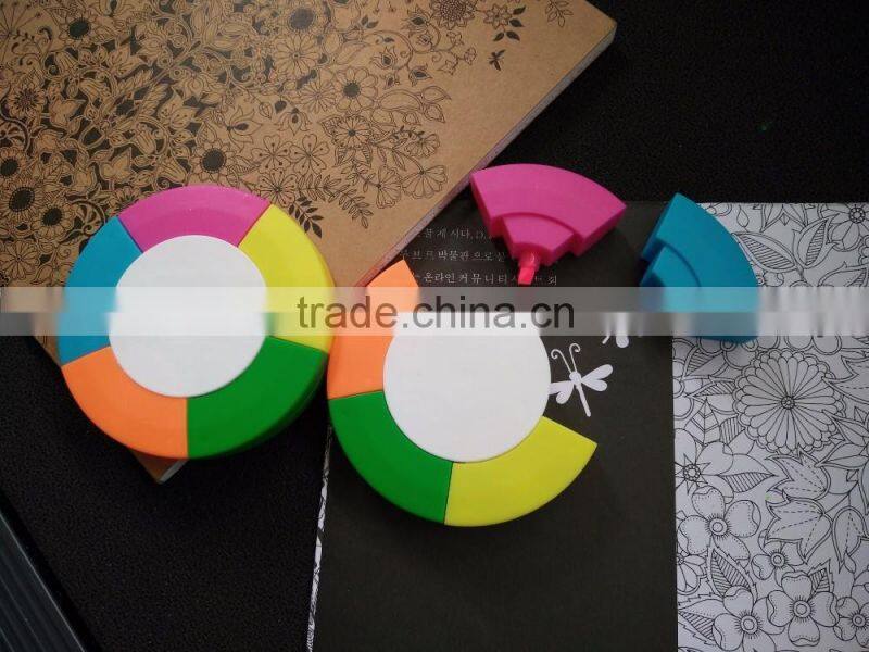 high quality hot selling Promotional gift flower shaped highlighter pen