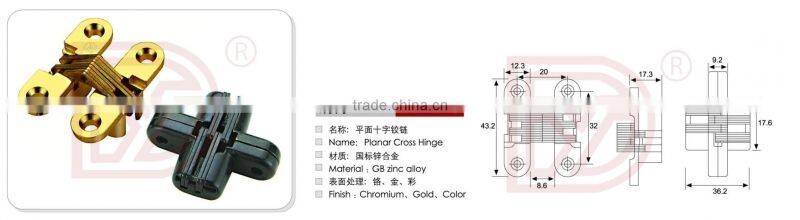 YD(Y)-029B-I Planar Cross Hinge for door or cabinet