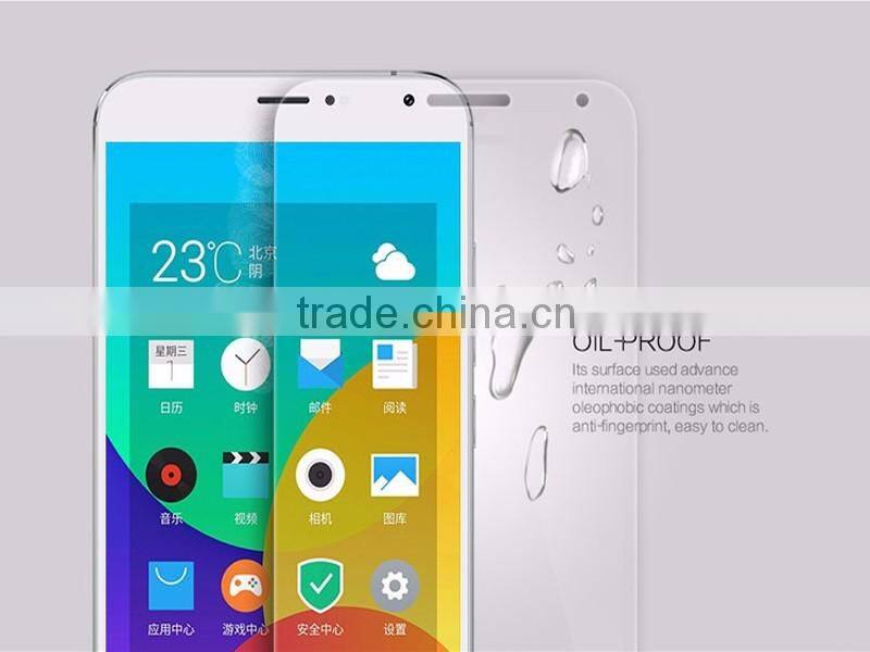 Used Mobile Phone Glass Tempered Anti blue ray Touch Glass screen protector for Meizu mx5 Film