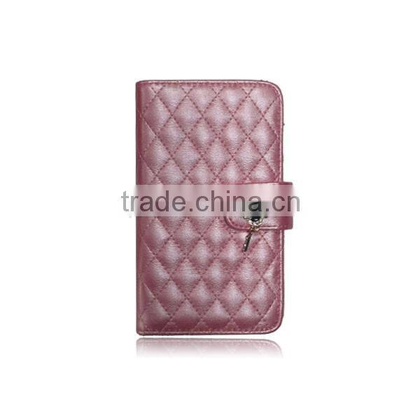 Flip Quilted Case for LG Optimus L9 ii D605 with Chain Wristlet