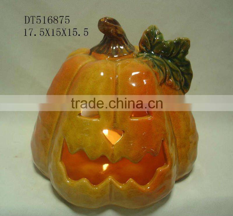 Ceramic Halloween Pumpkin