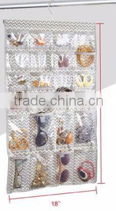 Most Fashion Hanging Jewelry Organizer with 80 Transparent Pockets