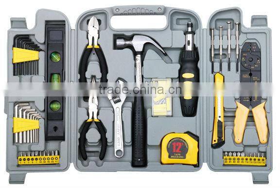 129pcs Carbon Steel Tool Box Pack Kraft Hand Tools Set