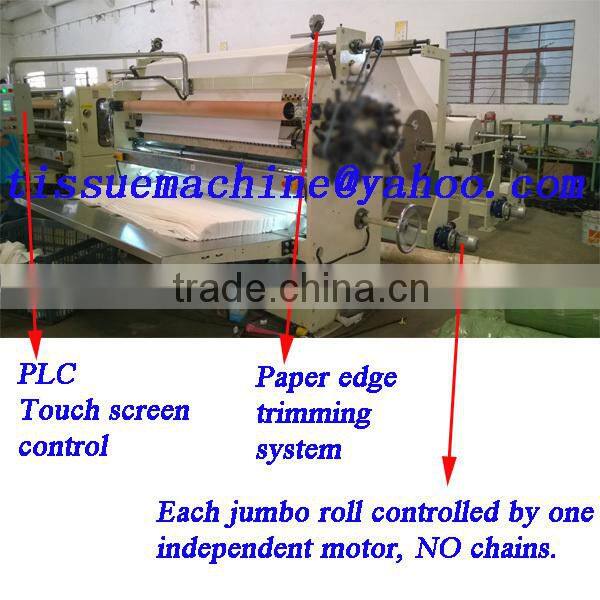 Laminating Printing High Speed Automatic Gluing V Fold Paper Towel Machine