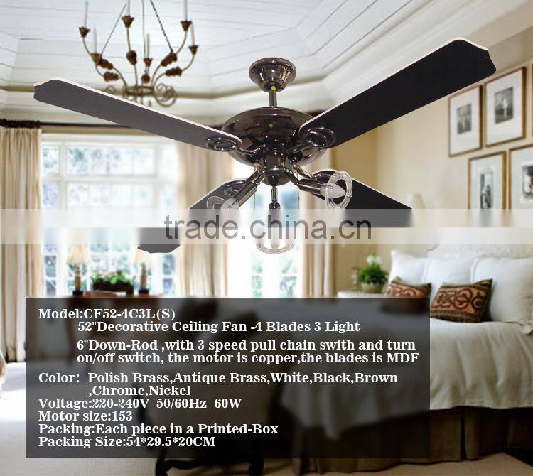 Wholesale fashion style energy efficient ceiling fans