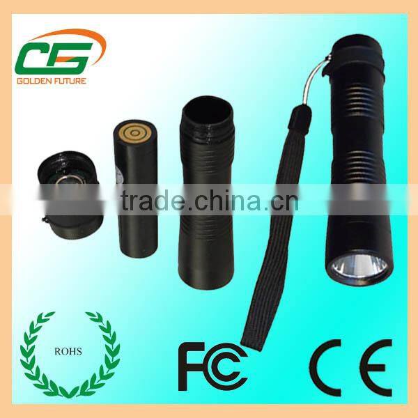 household light manufacturer ip66 plastic flashlight with key chain