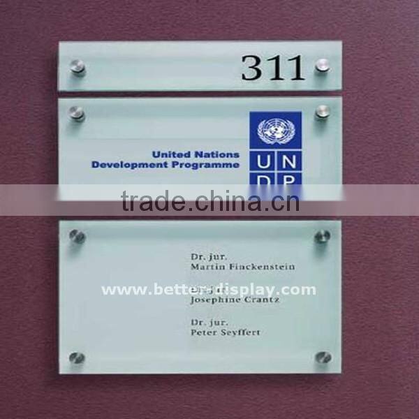 custom unique professional acrylic desk name plates