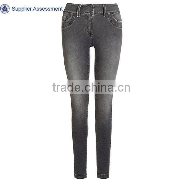 Sexy girls grey skinny cotton denim pant wholesale direct factory sexy women tight jeans