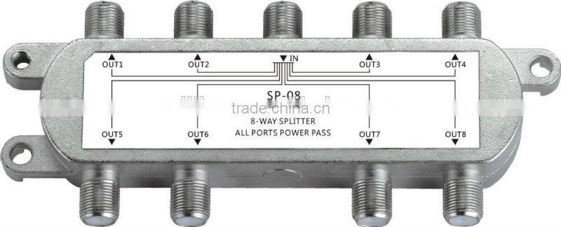 8-way satellite signal splitter 5-2400MHz for SATV/CATV SP8
