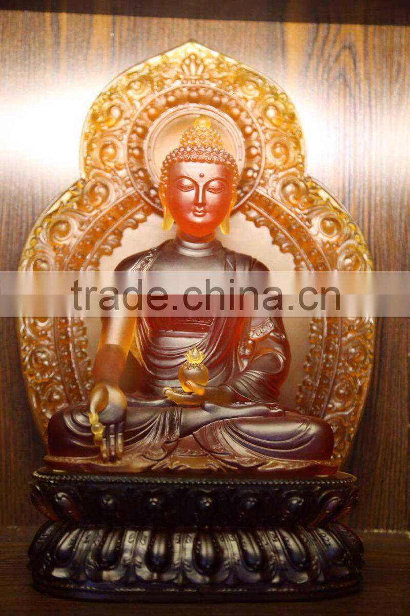 crystal clear Vajrasattva buddha statue for temple or home display