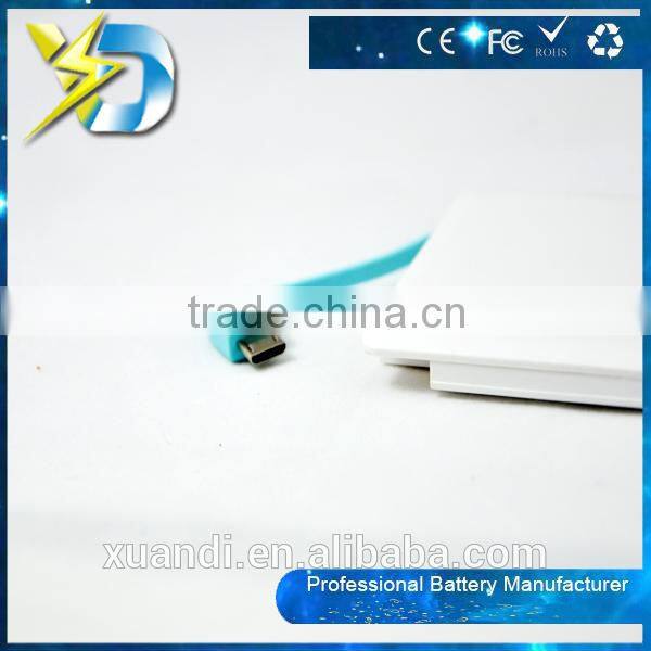 Free sample portable credit card power bank