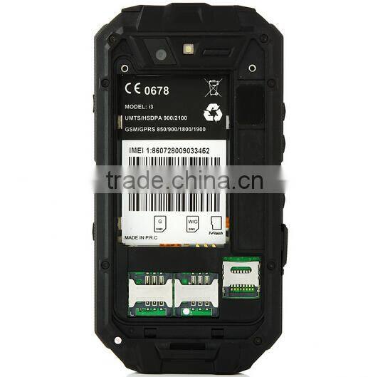 iMAN i3 Smartphone IP68 Android 4.2 MTK6589T 1GB 16GB 4.3 Inch QHD IPS Screen Black