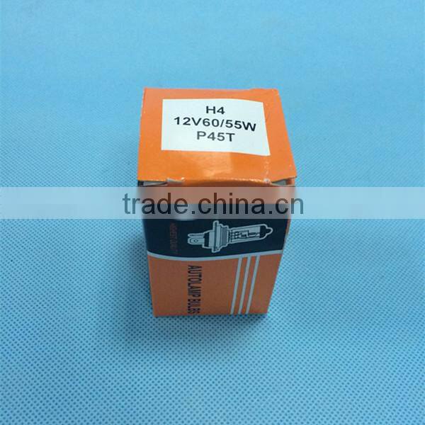 Automotive super white xenon platinum white h4 p43t halgoen bulb 12v60/55w