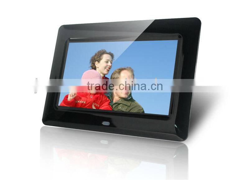 hot selling 7 inch photo frame with picture/video/music display, digital photo frame sex digital picture frame video free downlo