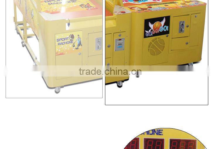 Funshare popular coin operated mini street basketball arcade game machine for children